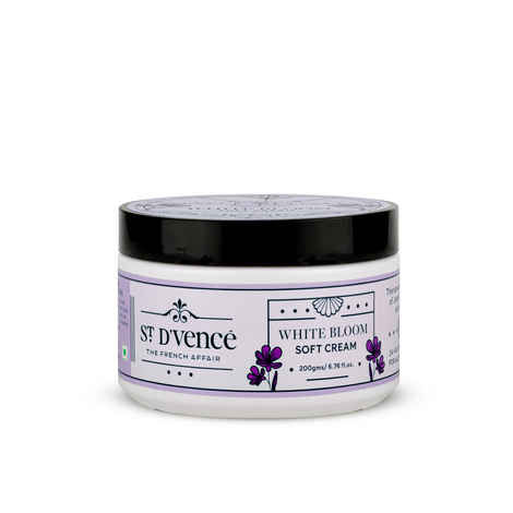 Buy ST. DVENCE White Bloom Soft Cream- 24hr of Intense Moisturization | Non Greasy | Lightweight | Paraben & Mineral Oil Free - 200 gm - Purplle