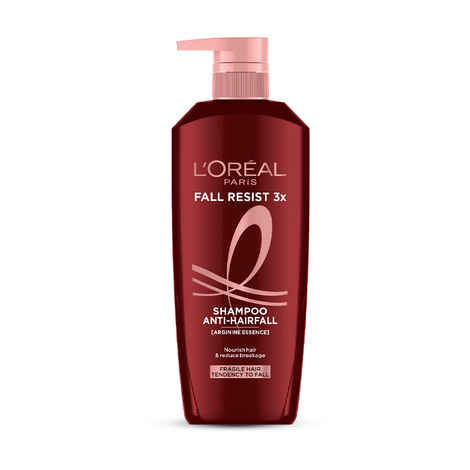 Buy L'Oreal Paris Anti-Hair Fall Shampoo, Reinforcing & Nourishing for Hair Growth, For Thinning & Hair Loss, With Arginine Essence and Salicylic Acid, Fall Resist 3X, 650 ml - Purplle