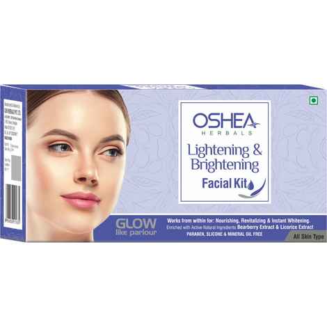 Buy Oshea Herbals Lightening & Brightening Facial Kit (330 gm) - Purplle