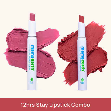 Buy Mamaearth Matte Made in Heaven Lipstick Combo Combo of 2 - Purplle