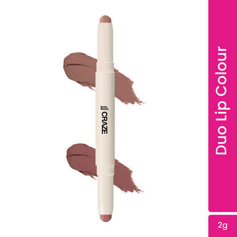 Buy Swiss Beauty CRAZE Duo Lipstick | Non-transfer Lip Colour | 2-in-1 Lip Colour with Satin Matte Finish | 2 Shades in 1 Lipstick | Long-lasting lipstick 02 Ultimate Nude - 2 gm - Purplle