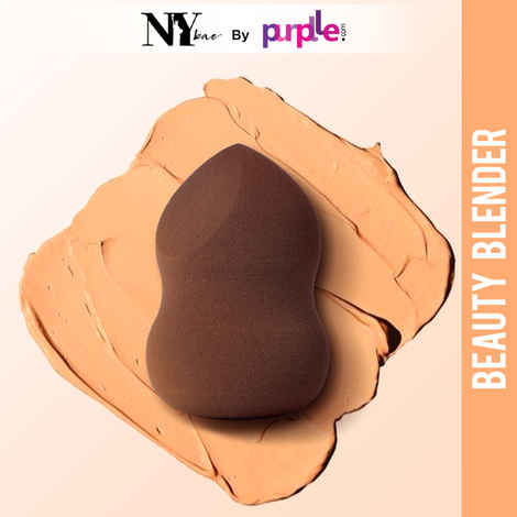 Buy NY Bae Pro Beauty Blender | Two Cuts Pear Shape Blender | Brown | Flawless Makeup Application | Maximum Coverage - Quirky 02 - 1 Pc - Purplle