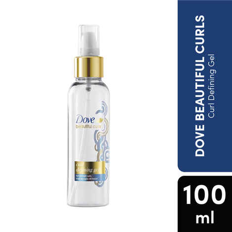 Buy Dove Beautiful Curls Defining Gel 100, Sulphate Free, Alcohol Free, No Parabens & Dyes, Non-Greasy, Made for Curly Hair, With Tri-Moisture Essence, Defined Curls That Last Up to 48 Hours, (100 ml) - Purplle