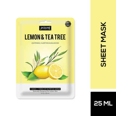 Buy Jaquline USA Lemon & Tea Tree Sheet Mask - Purplle