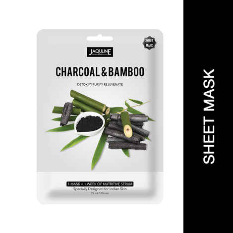 Buy Jaquline USA Charcoal & Bamboo Sheet Mask 25 ml - Purplle