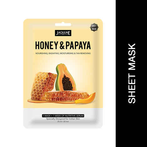 Buy Jaquline USA Honey & Papaya Sheet Mask - Purplle