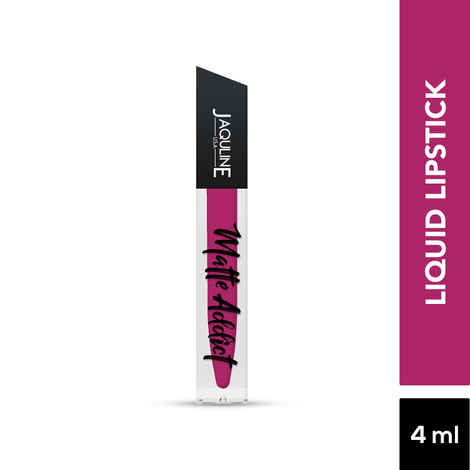 Buy Jaquline USA Matte Addict Matte Liquid Lipstick KnockOut 12 - 4 ml - Purplle