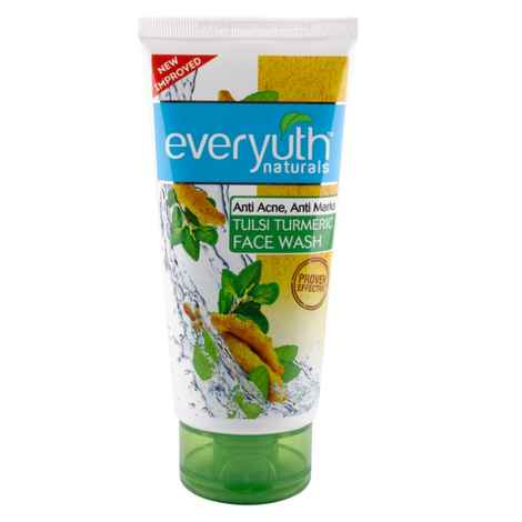 Buy Everyuth Naturals Anti Acne Anti Marks Tulsi Turmeric Face Wash (150 g) - Purplle