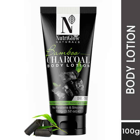 Buy NutriGlow NATURAl'S Bamboo Charcoal Body Lotion for Intensive Nourishment, 100 gm - Purplle