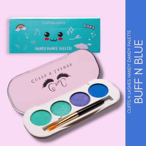 Buy Cuffs N Lashes Handy-Dandy Eyeshadow Palette, Buff N Blue - Purplle