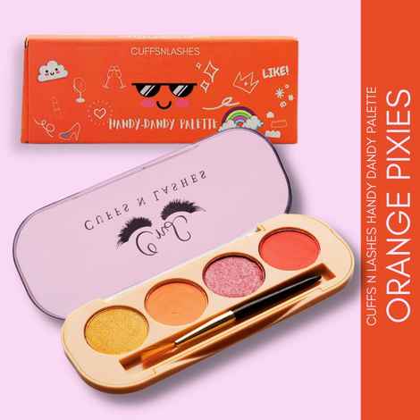 Cuffs N Lashes Handy-Dandy Eyeshadow Palette, Orange Pixies