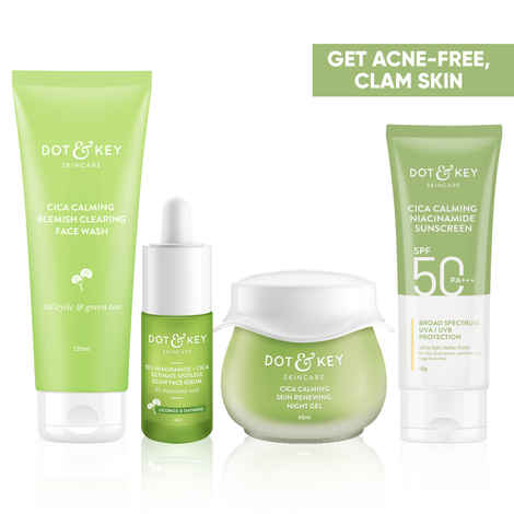 Buy Dot & Key Cica Niacinamide Skin Care Gift Sets for Acne Prone & Oily Skin - Purplle