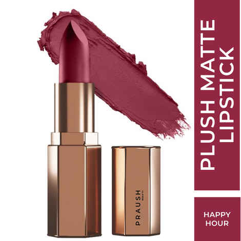 Buy PRAUSH BEAUTY (Formerly Plume) Plush Matte Lipstick - Happy Hour - Purplle