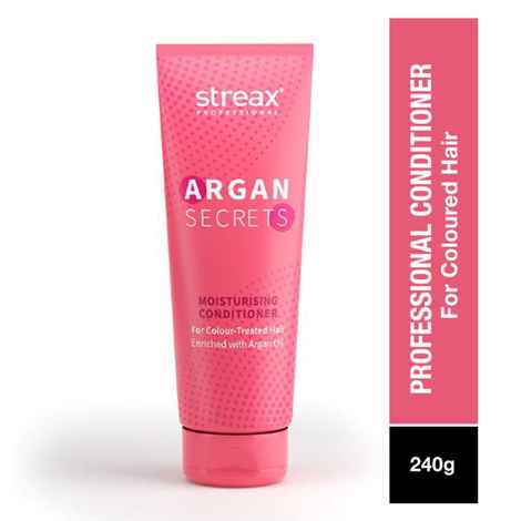 Buy Streax Professional Argan Secrets Colour Protect Conditoner for Coloured Hair, 240 gm - Purplle