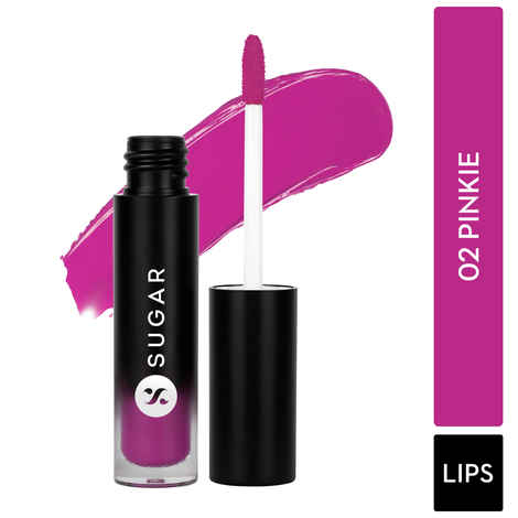 Buy SUGAR Cosmetics Mousse Muse Lip Cream | Lasts 24+ Hrs | Creamy Mousse Lipstick | Waterproof & Smudgeproof | 5 ml - 02 Pinkie - Purplle