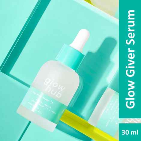 Buy Glow Hub | Glow Giver Serum (30ml) | Lactic & Glycolic Acid | Smoothing, Brightening, Exfoliating - Purplle