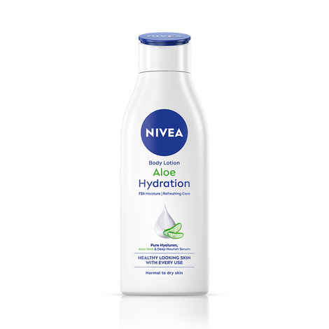 Buy NIVEA 100% NATURAL ALOEVERA Body lotion- 5 in 1 COMPLETE CARE for 48H Refreshing moisturization (200 ml) - Purplle