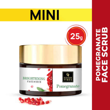 Buy Good Vibes Brightening Face Scrub - Pomegranate (25 gm) - Purplle
