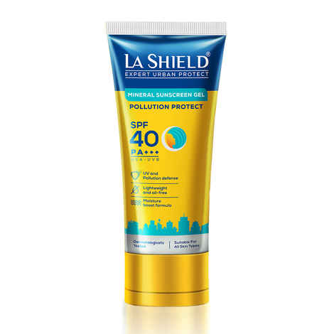 Buy La Shield Pollution Protect Mineral Sunscreen Gel SPF 40 - 50 gm - Purplle