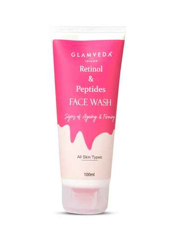 Buy Glamveda Retinol & Peptides Face Wash 100 ml - Purplle