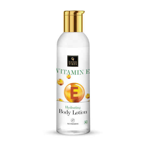 Buy Good Vibes Vitamin E Hydrating Body Lotion | Lightweight, Absorbing, Nourishing | No Parabens, No Sulphates, No Animal Testing (200 ml) - Purplle