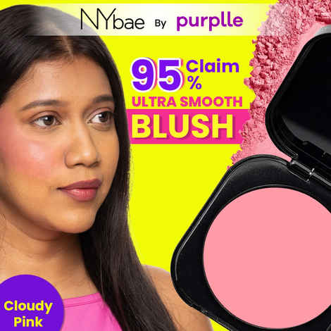 Buy NY Bae Sunset Skyline Blush - Cloudy Pink 02 (5 gm) | Pink | Matte Finish | Rich Colour | Super Blendable | Multipurpose | Travel Friendly - Purplle