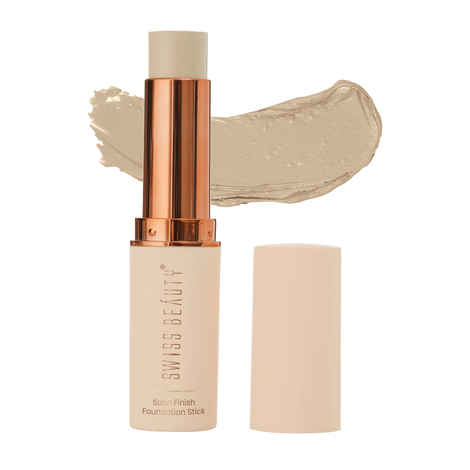 Buy Swiss Beauty Satin Finish Panstick Foundation for Flawless base with Long lasting dewy finish 01 Cream Vanilla - Purplle