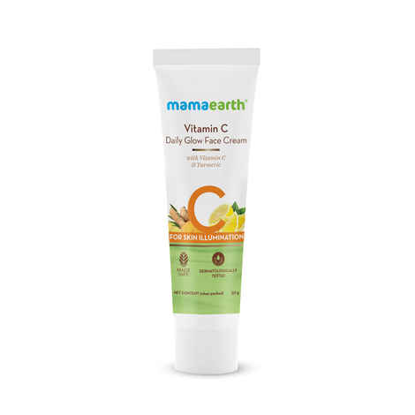Mamaearth Vitamin C Daily Glow Face Cream With Vitamin C & Turmeric for Skin Illumination - 20 gm