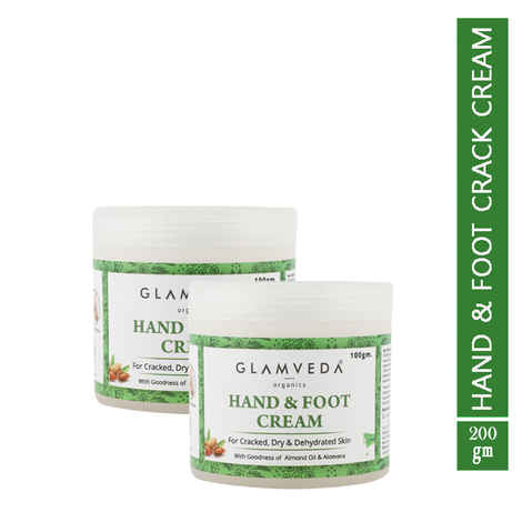 Buy Glamveda Hand & Foot Crack Cream Pack of 2 (200 g) - Purplle