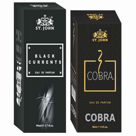 Buy St John Cobra 30 ml & Black Current 50 ml Body Perfume Combo Gift Pack Eau de Parfum - 80 ml (For Men & Women) - Purplle