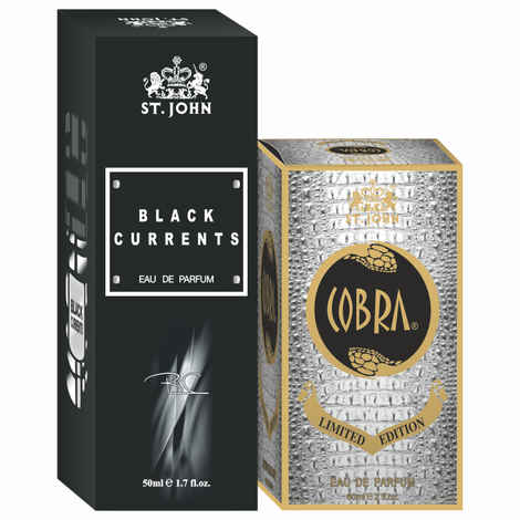 Buy St John Cobra Limited Edition 60 ml & Black Current 50 ml Body Perfume Combo Gift Pack Eau de Parfum - 110 ml (For Men & Women) - Purplle