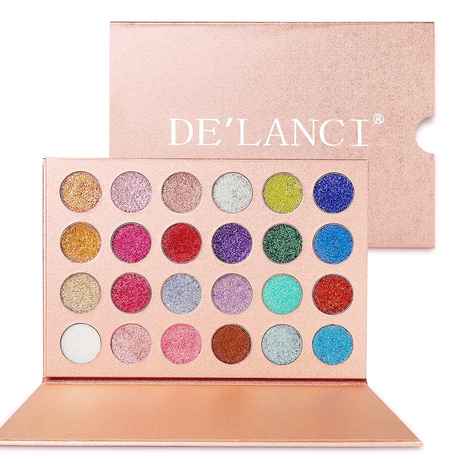 Buy DE ' LANCI Pressed Glitter Eyeshadow Palette 19.2 gms - Purplle