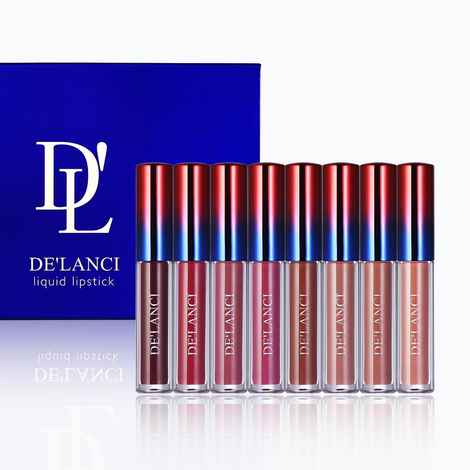 Buy DE ' LANCI Liquid Lipstick Combo of 8 - Purplle