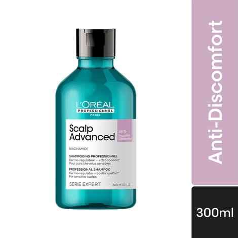 Buy L'Oreal Professionnel Scalp Advanced Anti-Discomfort Dermo-Regulator Shampoo 300 ml for Sensitive Scalp - Purplle