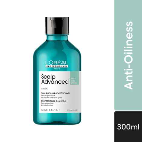 Buy L'Oreal Professionnel Scalp Advanced Anti-Oiliness Dermo-Purifier Shampoo | For Oily Scalp | With AHA (300 ml) - Purplle
