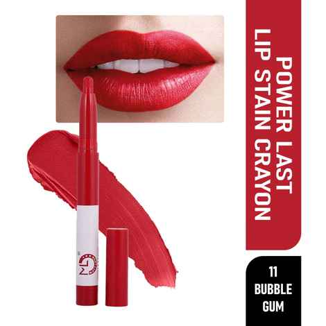 Mattlook Power Last Lip Stain Crayon Lipstick, Rich Colour, Non Transfer, Mask Proof & Luxurious Creamy Matte, 1.3 gm
