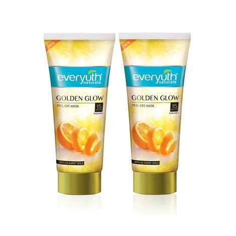 Buy Everyuth Naturals Golden Glow Peel-off Mask with 24K Gold (90 g) - Pack of 2 - Purplle