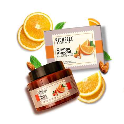 Buy Richfeel Orange Almond Scrub (100 g) - Purplle