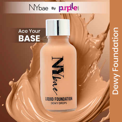 Buy NY Bae Dewy Drops Foundation| Natural Finish | Everyday Glow |Lightweight Concealer | Moisturising - Espresso 07 (30 ml) - Purplle