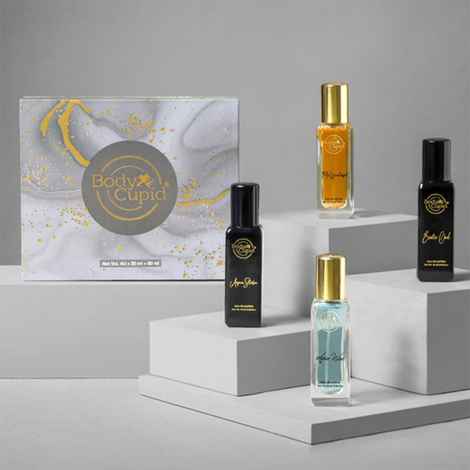 Buy Body Cupid Luxury Perfume Gift Set 4x20 ML For Men | Luxury Scent with Long Lasting Fragrance | Eau De Parfum | Valentine Day Gift for Him | Aqua Wave | Exotic Oud | Mr Wonderful | Aqua Storm | 80 ML - Purplle