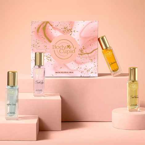 Buy Body Cupid Luxury Perfume Gift Set 4x20 ML For Women | Luxury Scent with Long Lasting Fragrance | Eau De Parfum | Valentine Day Gift for Her| Aqua Wave | Secret Love | Seductive | Sweet Passion | 80 ML - Purplle