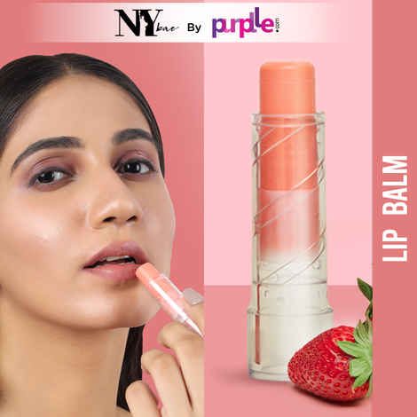 Buy NY Bae Sweet Treats Lip Balm - Strawberry 04 (4.8 gm) | Pink | Enriched with Nourishing Oils & Vitamin E | Moisturizing | Ideal For Chapped Lips | Vegan - Purplle