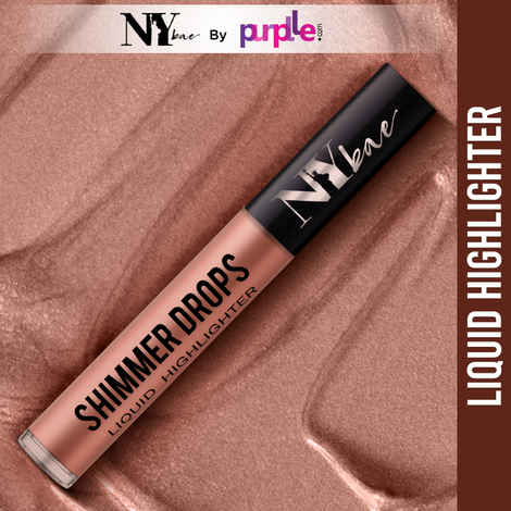 Buy NY Bae Shimmer Drops Liquid Highlighter - Pearly Pink 04 (3 ml) | Pink | Rich Colour | Super Blendable | Multipurpose | Travel Friendly - Purplle