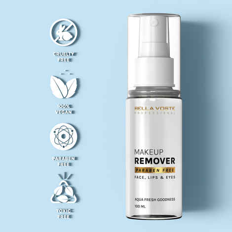 Buy Bella Voste Professional MAKEUP REMOVER for Face, Lips & Eyes | Paraben Free | VEGAN 100 ml - Purplle