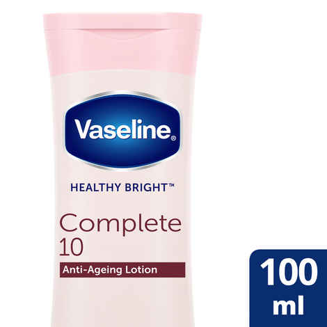 Buy Vaseline Healthy Bright Complete 10 Body Lotion|| Anti- Ageing Lotion With Vitamin B3|| Aha|| Pro-Retinol|| 100 ml - Purplle