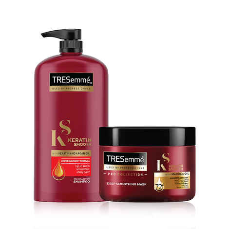 Buy Tresemme Keratin Smooth Shampoo and Hair Mask Combo Combo of 2 - Purplle