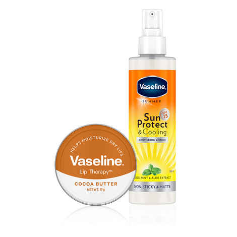 Buy Vaseline Moisturiser + Lip Balm Combo - Purplle