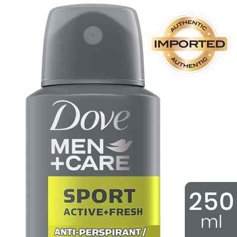 Buy Dove Men+Care Sport Active + Fresh Dry Spray Antiperspirant Deodorant (250 ml) - Purplle