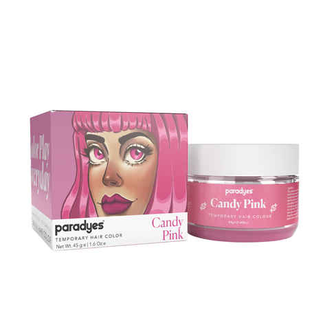 Buy Paradyes Candy Pink Temporary One Wash Hair Color 45 gm - Purplle