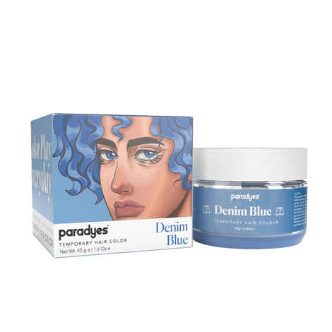 Buy Paradyes Denim Blue Temporary One Wash Hair Color 45 gm - Purplle